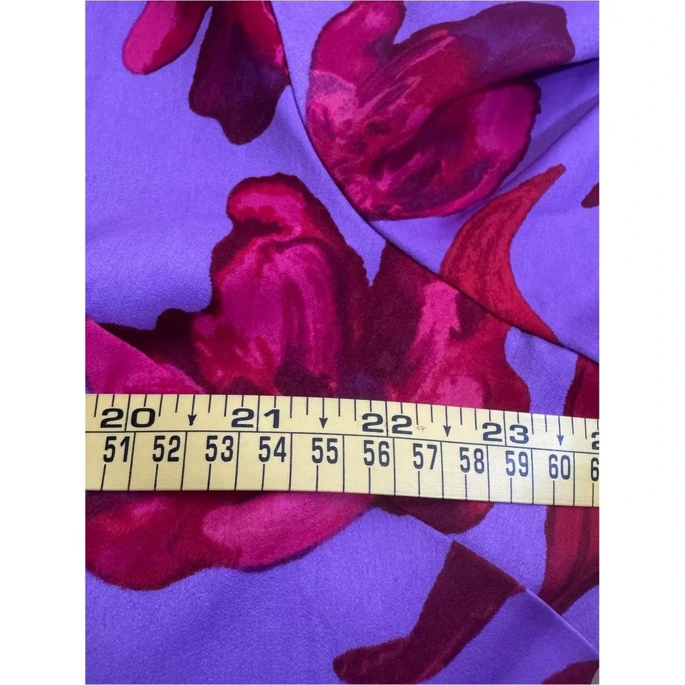 Prabal Gurung Purple Dress‎ with Fuchsia Floral Accents